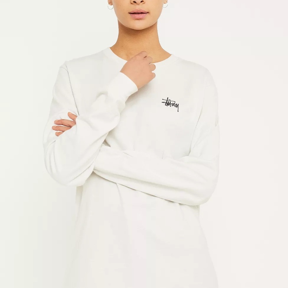 Stüssy Long Sleeve Tee in White